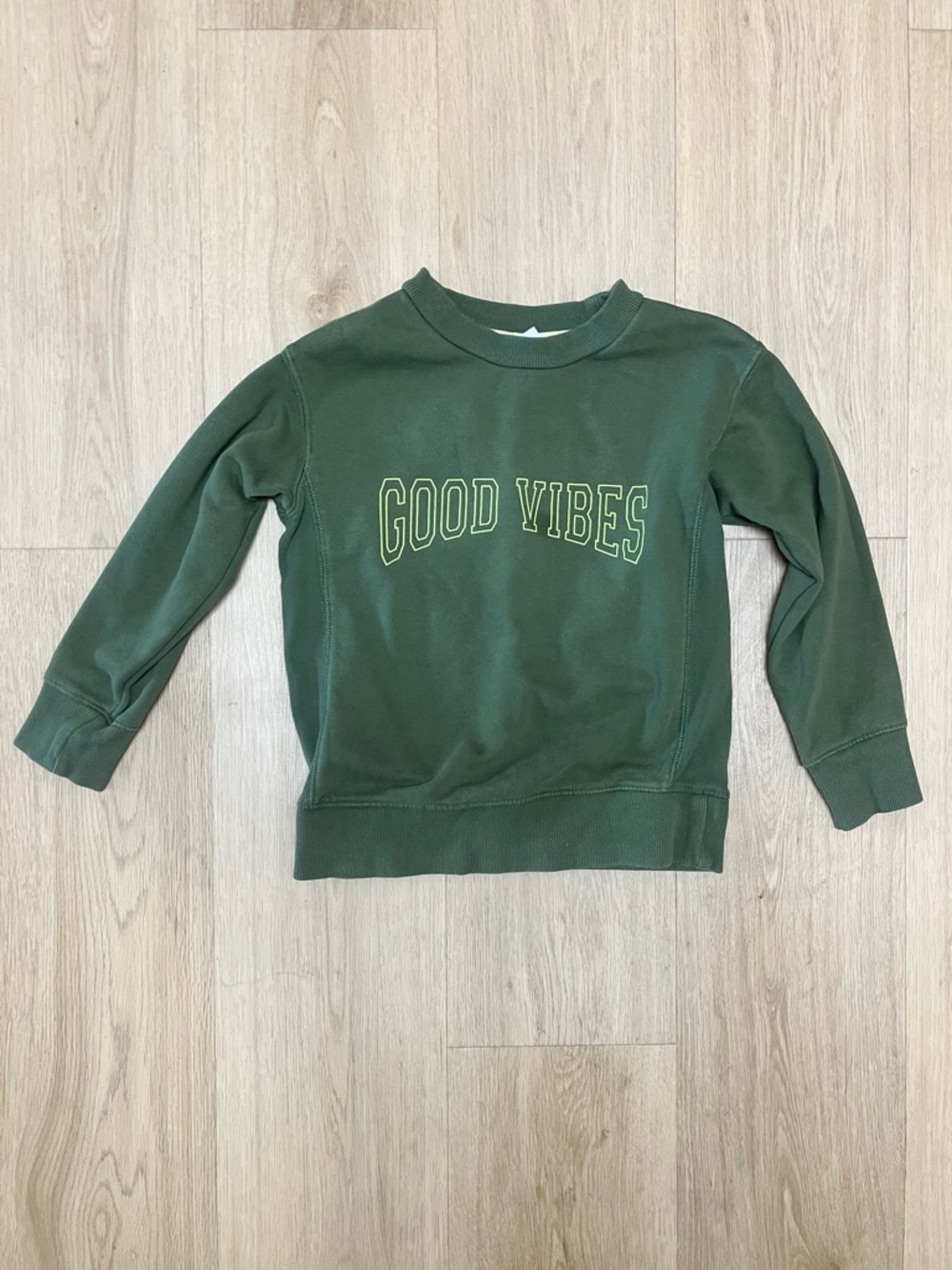 wonder nation Green "GOOD VIBES" Sweatshirt